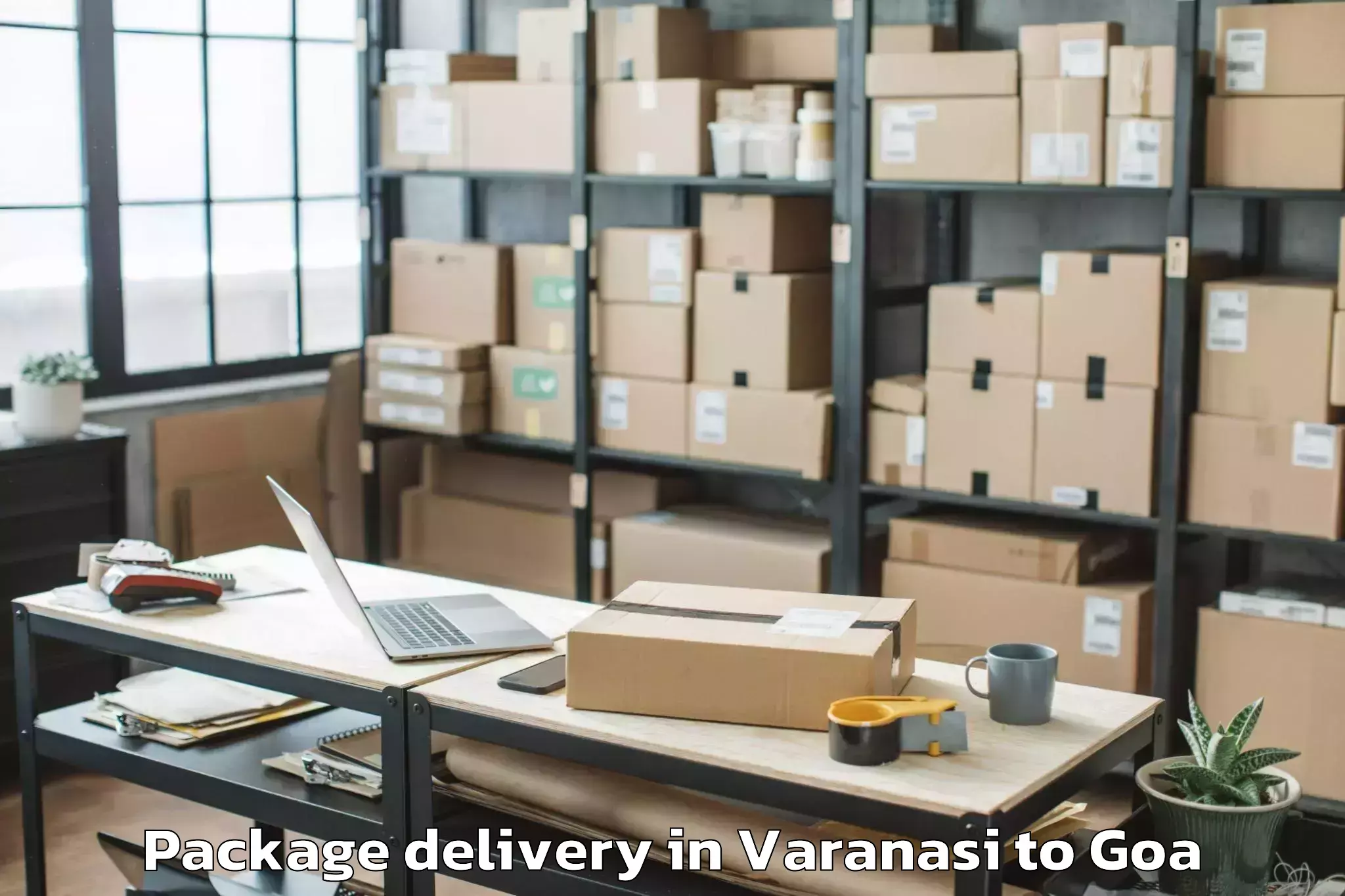 Get Varanasi to Mapusa Package Delivery